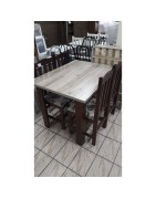 MESA 1.06X0.80 IMBUIA COM 04 CADEIRAS