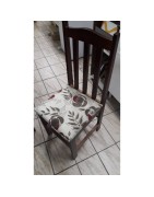 MESA 1.60X0.83 IMBUIA COM 06 CADEIRAS