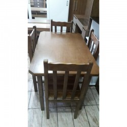 MESA 1.15X0.75 COM 04 CADEIRAS IMBUIA