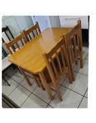 MESA 1.15X0.75 COM 04 CADEIRAS ALTA CEREJEIRA