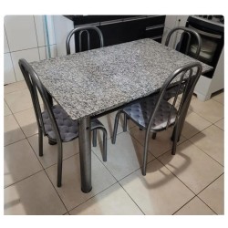 MESA BARCELONA 1.20X0.81 COM 04 CADEIRAS