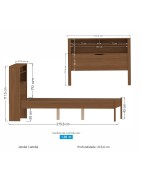 CAMA CASAL COM BAU NA CABECEIRA MAGIC