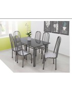 CONJUNTO SAMANTA 1,50 x 0,80 COM 6 CADEIRAS