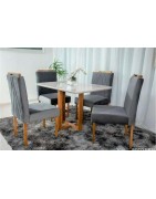 CONJUNTO DOCE 0,90 X O,90 COM 4 CADEIRAS