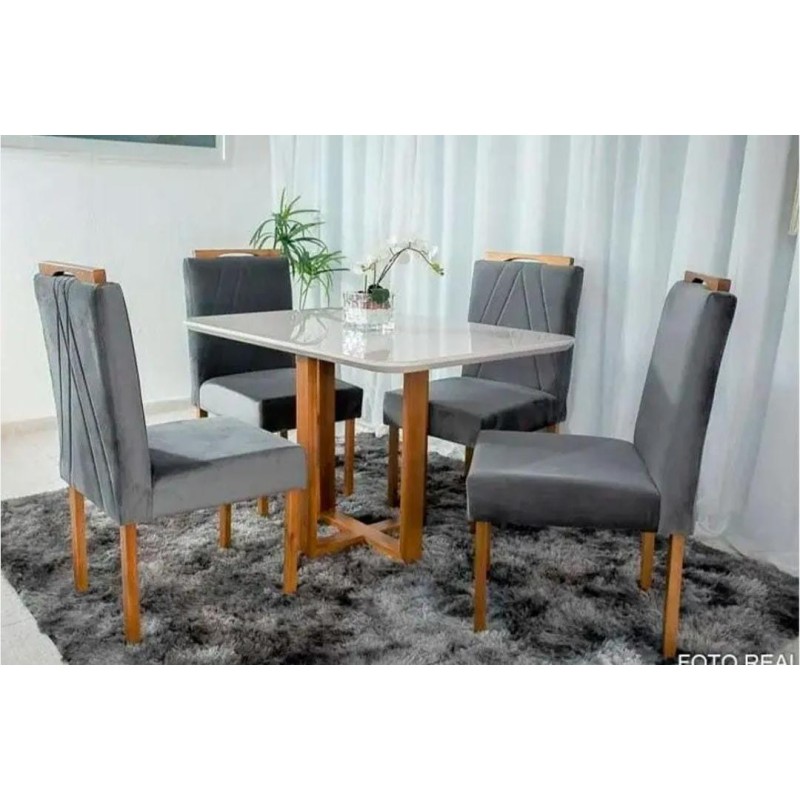 CONJUNTO DOCE 0,90 X O,90 COM 4 CADEIRAS