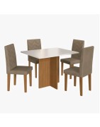 MESA 1,10X0,80 COM 4 CADEIRAS VEGAS