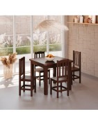 MESA BOMBOM 1,20X0,88 COM 4 CADEIRAS